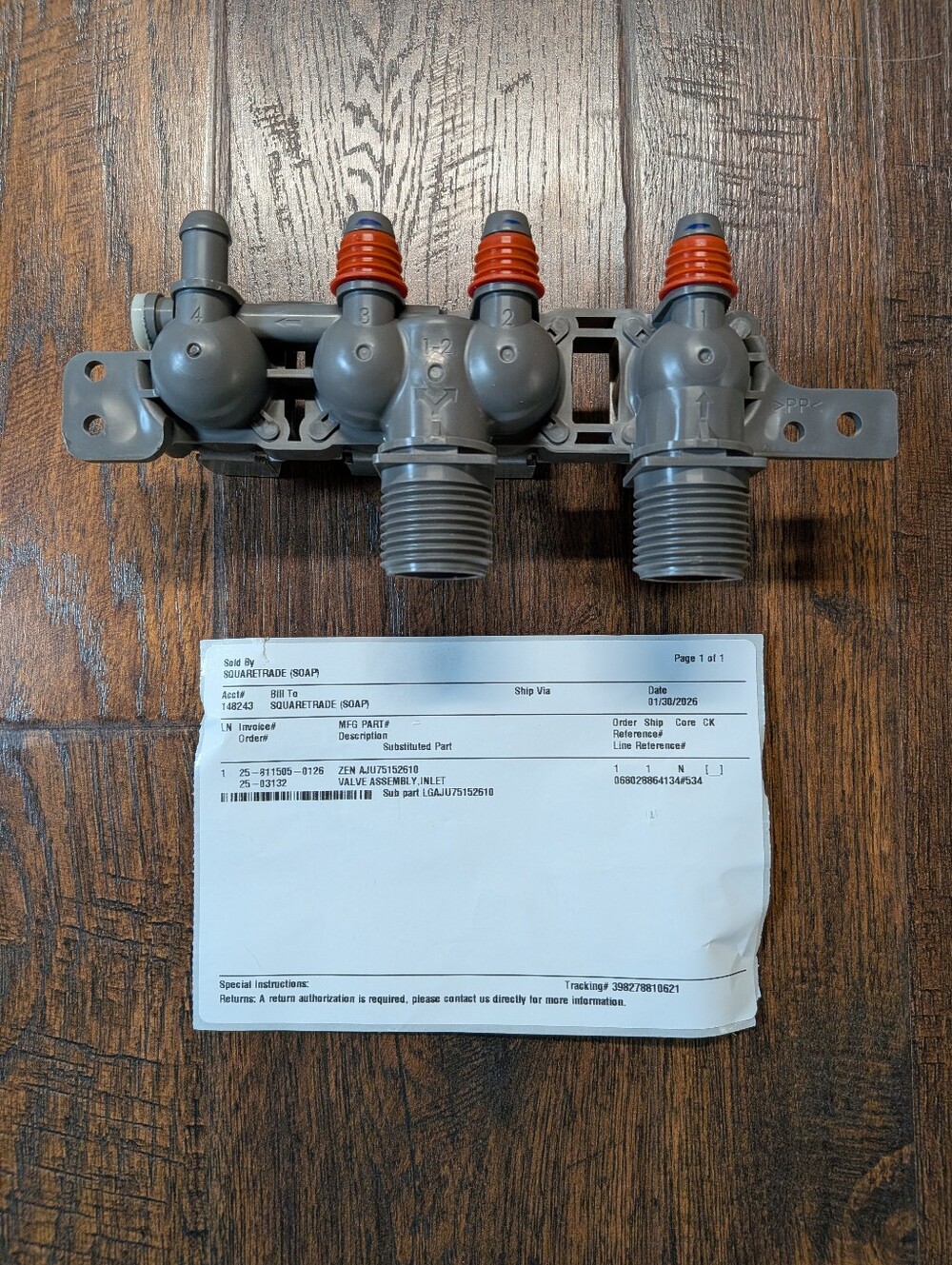 LG Washer Inlet Valve Aju75152610